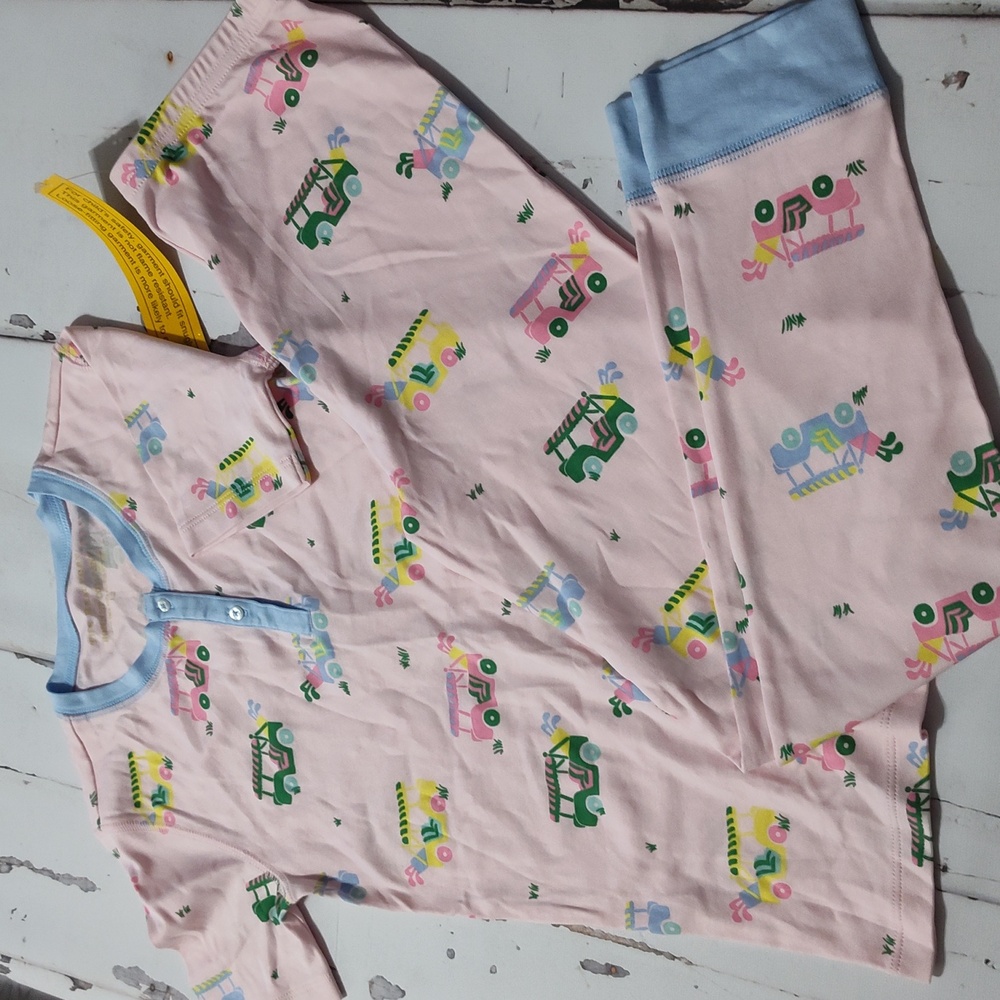 The Beaufort bonnet Sara Janes short sleeve PJ set Greenville golf buggy sz12 - Picture 2 of 6